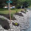 Mulch and Rock Bed